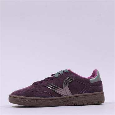 Victoria Smash Suede Gumsole Trainer - Bordo